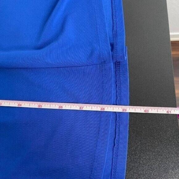 Lauren Ralph Lauren Women's Plus Size 14 Blue Short Sleeve V-Neck Causal Dress - Picture 12 of 13